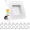 Luxrite 5"/6" Square LED Recessed Can Light 5 CCT 2700K-5000K 12.5W (90W Equivalent) 1100LM Dimmable 16-Pack LR23788-16PK - alternate 1